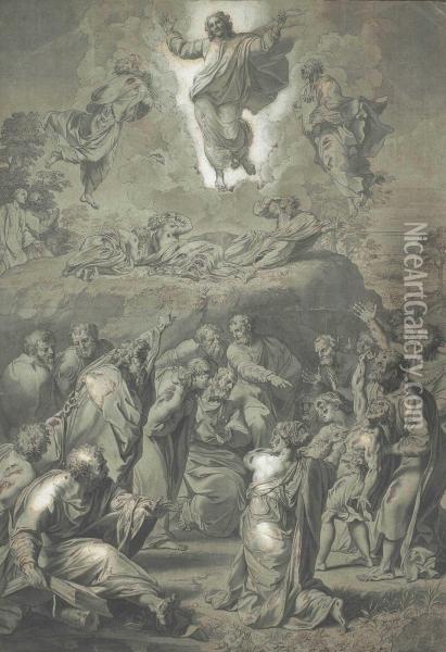 The Transfiguration, After Raphael Oil Painting - Louis Cheron