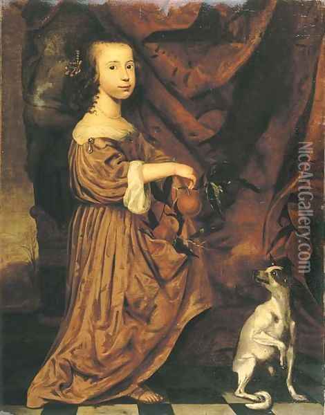 Portrait of a young lady Oil Painting - Adriaen Cornelisz. Beeldemaker
