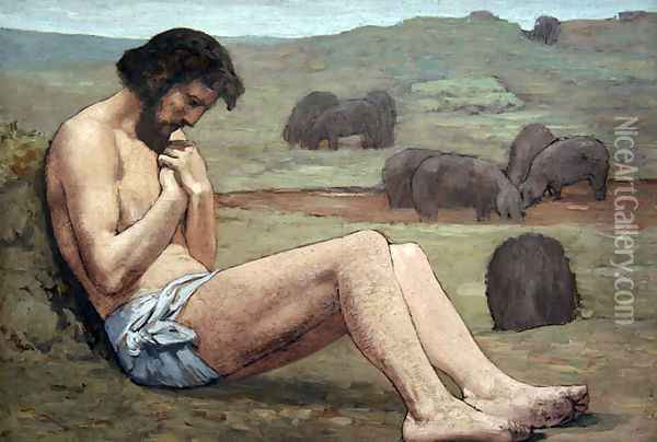 The Prodigal Son Oil Painting - Pierre-Cecile Puvis De Chavannes