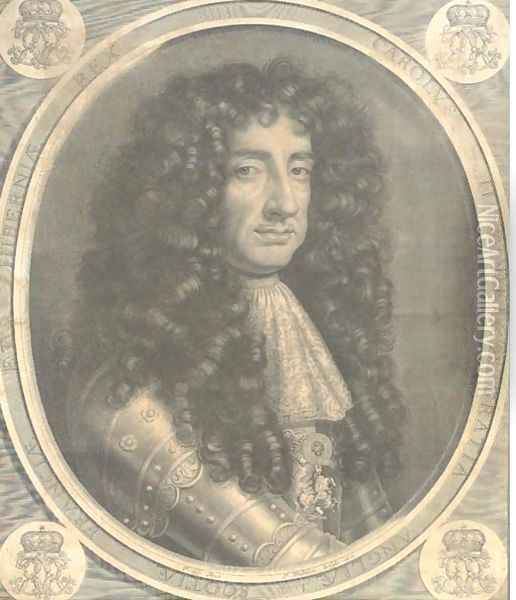 Charles II, by P. Vandrebane Oil Painting - Sir Peter Lely