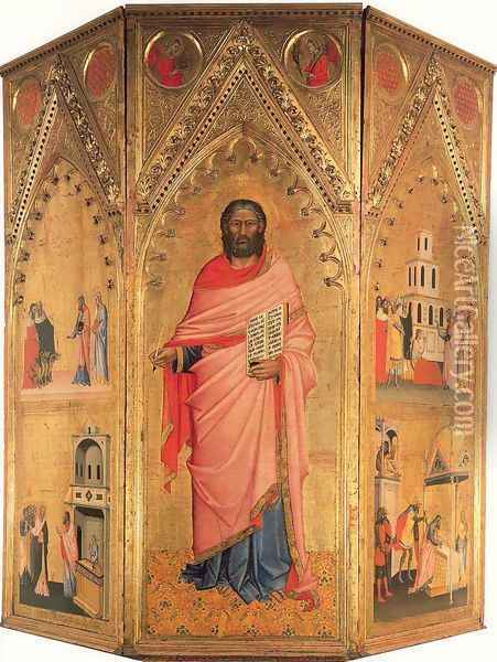Saint Matthew and Stories of his Life 1367-70 Oil Painting - Andrea Orcagna
