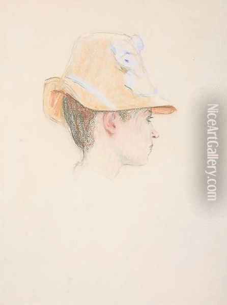 Femme au chapeau Oil Painting - Claude Emile Schuffenecker