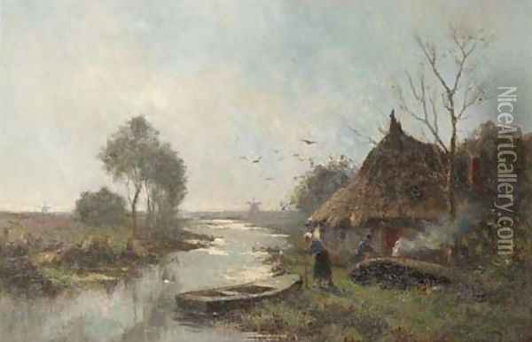 Vroege morgen Oil Painting - Willem Cornelis Rip