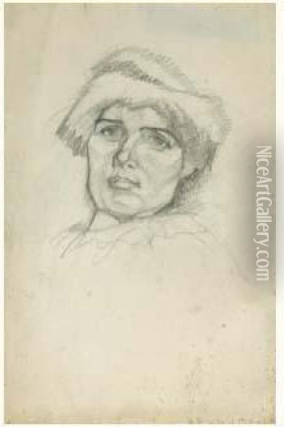 Portrait De Femme, 1910-1911 Oil Painting - Juan Gris