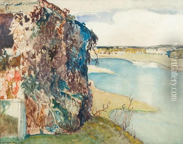 Dzikie Wino (altana Nad Narwia),1907 Oil Painting - Apoloniusz Kedzierski