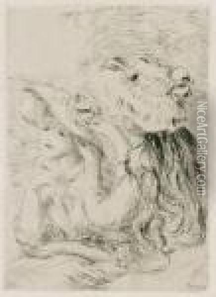 Le Chapeau Epingle (1e Planche) (deltiel 6) Oil Painting - Pierre Auguste Renoir