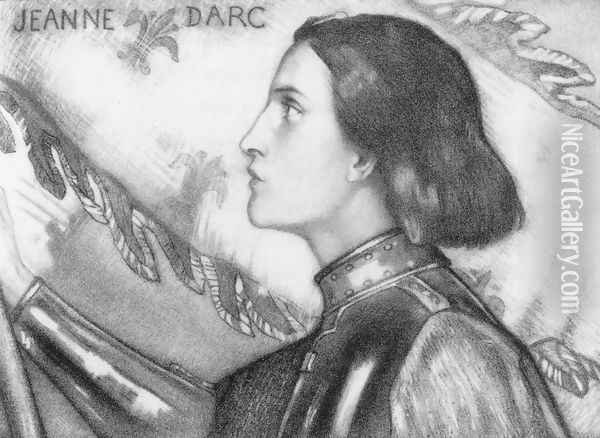 Study for Jehanne d'Arc et sa Garde Ecossaise Oil Painting - John Duncan
