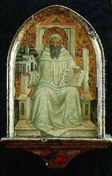 St Romuald Oil Painting - Bicci Di Lorenzo