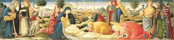 The Lamentation over the Dead Christ Oil Painting - Benozzo di Lese di Sandro Gozzoli