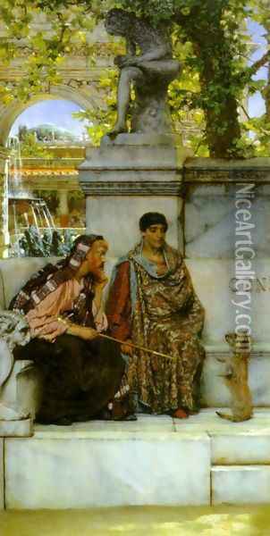 In the Time of Constantine Oil Painting - Sir Lawrence Alma-Tadema