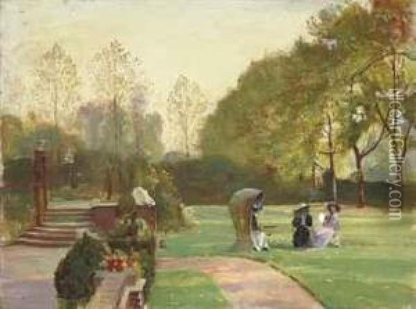 Autumn Oil Painting - George Spencer Watson