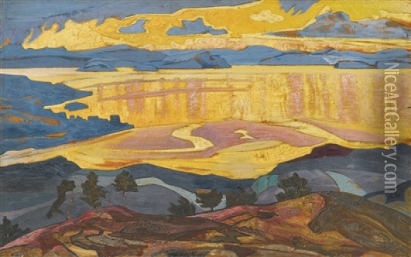 Before The Rain Oil Painting - Nikolai Konstantinovich Roerich
