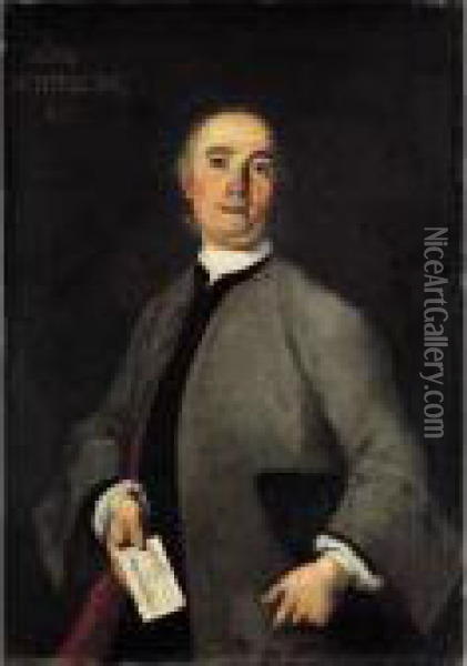 Ritratto Di Giovanni Dannielli Di Guidizzolo Oil Painting - Vittore Ghislandi