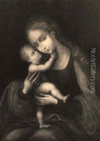 Maria Mit Dem Kinde Oil Painting - Lucas Cranach the Elder