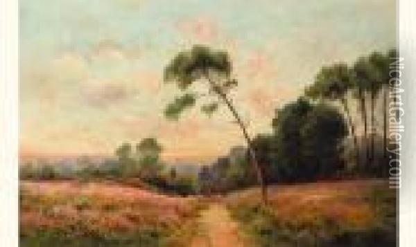 Berger Et Son Troupeau Oil Painting - Gaston Anglade
