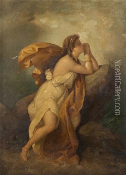 Helen Of Troy Oil Painting - Enrico Fanfani