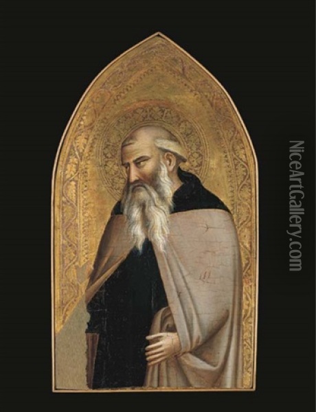 Saint Anthony Abbot Oil Painting - Taddeo Gaddi
