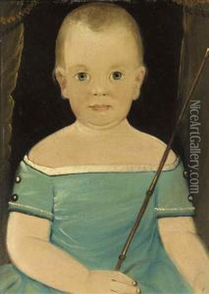 Young Boy With A Riding Crop Oil Painting - William Matthew Prior
