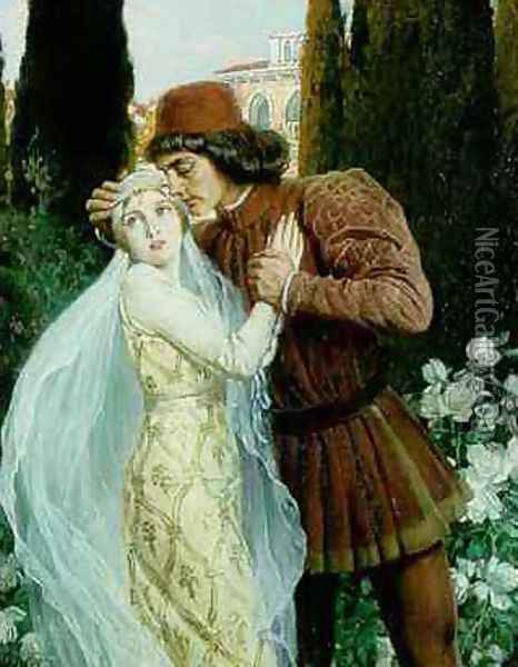 Romeo and Juliet Oil Painting - Angelo Graf von Courten