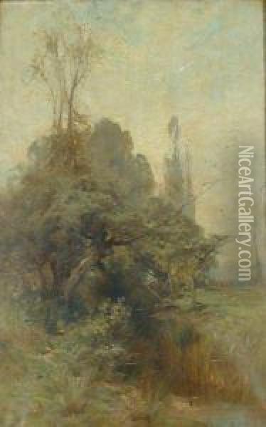 Woodland Stream Oil Painting - George Henry Smillie