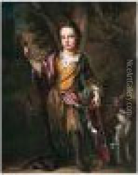 Portrait Of David Papillon (c.1691-1762) Oil Painting - Johann Closterman