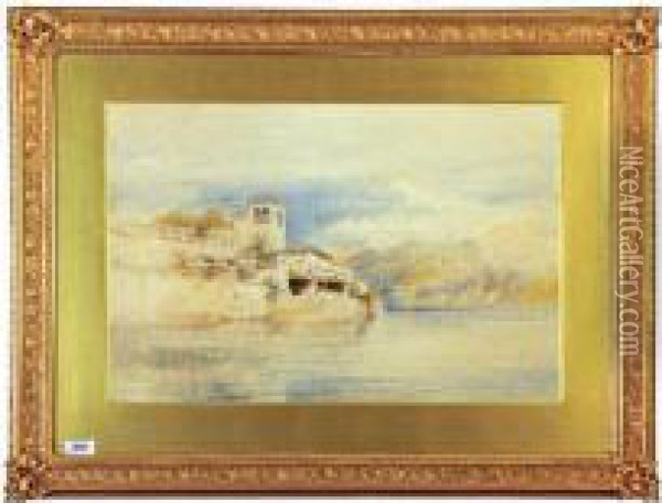 Cascrata Lake Sageno Oil Painting - James Poole