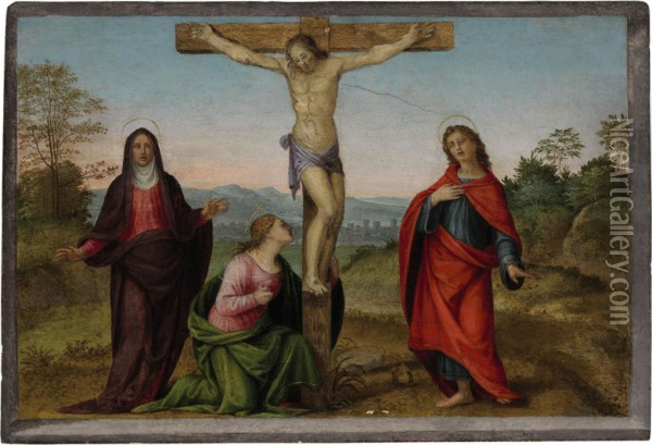 The Crucifixion Oil Painting - Francesco Franciabigio