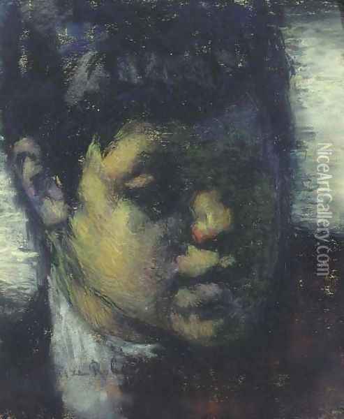Head of a boy Oil Painting - Suze Robertson