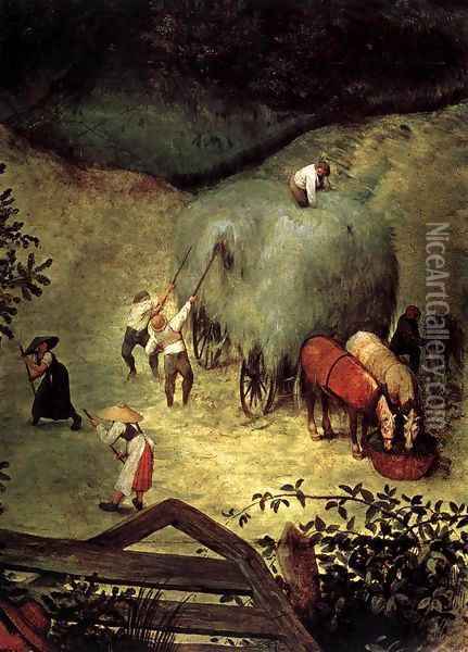 Haymaking (detail) 1565 Oil Painting - Jan The Elder Brueghel