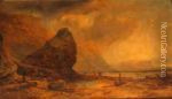 The Yorkshire Coast Oil Painting - Ralph R. Stubbs