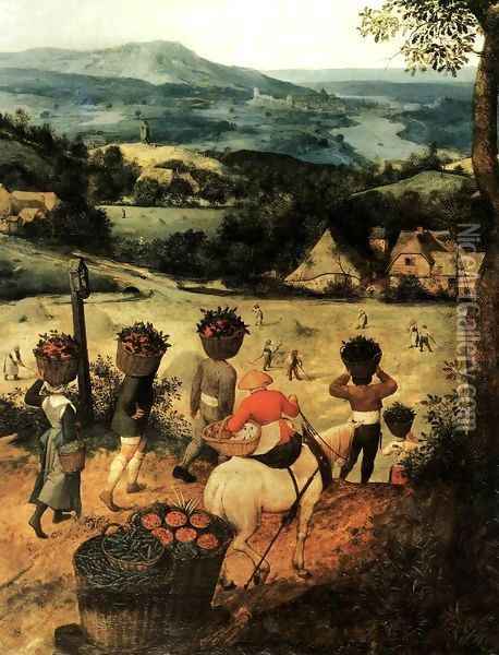 Haymaking (detail) 3 Oil Painting - Pieter the Elder Bruegel
