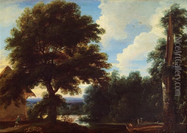 Landschaft Oil Painting - Jacques d' Arthois