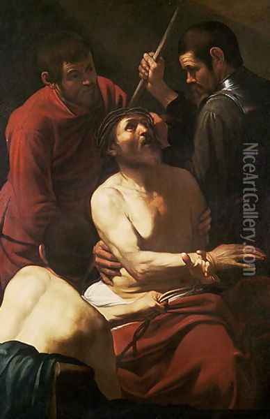 Christ Crowned by Thorns, c.1602 Oil Painting - Caravaggio