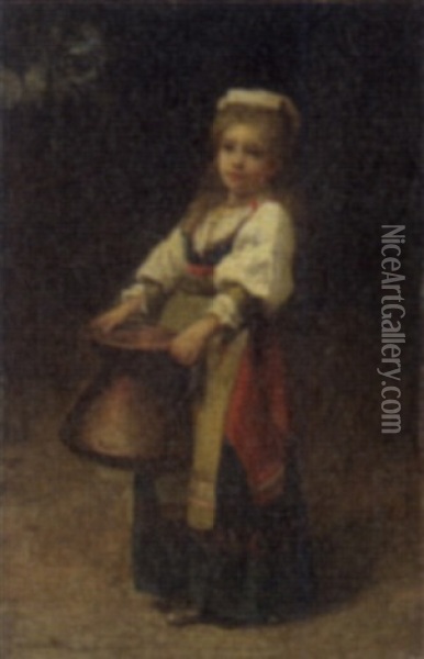 The Little Helper Oil Painting - William Henry Lippincott