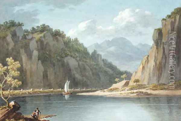 On the River Elbe near Lowositz in Saxony Oil Painting - Sir Richard Colt Hoare