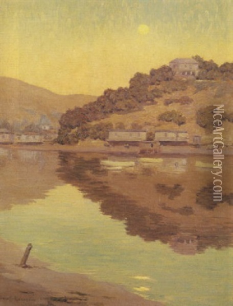 Corinthian Island Oil Painting - Granville S. Redmond