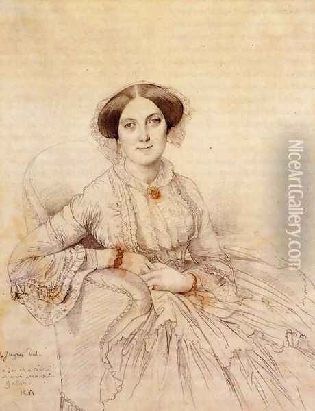 Madame Felix Gallois, born Nathalie Rose Joachime Bochet Oil Painting - Jean Auguste Dominique Ingres