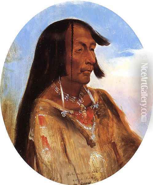 Schim-A-Cho-Che, Crow Chief Oil Painting - Alfred Jacob Miller