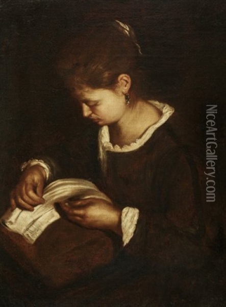 Nahende Frau Oil Painting - Giovanni Battista Piazzetta