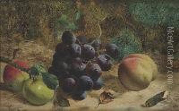 Still Life With Fruit Oil Painting - William Hughes
