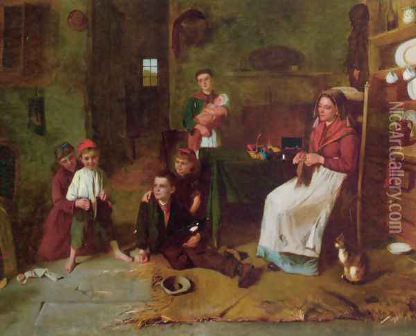 The New Breeches Oil Painting - Edward Charles Barnes