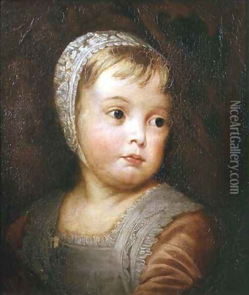 King James II as a Child, after Van Dyck Oil Painting - Thomas Robson