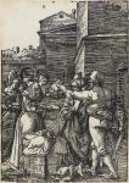 The Beheading Of John The Baptist (bartsch Wc 125) Oil Painting - Albrecht Durer
