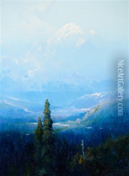 Mount Mckinley, Alaska Oil Painting - Sydney Mortimer Laurence