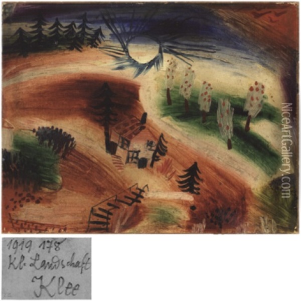Kl. Landschaft Oil Painting - Paul Klee