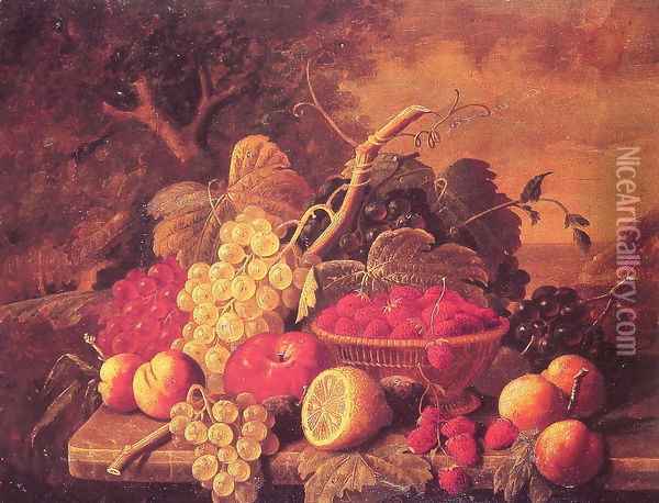 Still Life with Fruit 3 Oil Painting - Severin Roesen