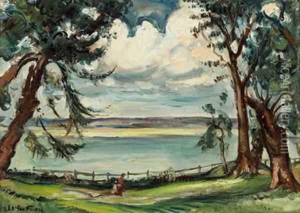 L'estuaire, Honfleur Oil Painting - Emile-Othon Friesz