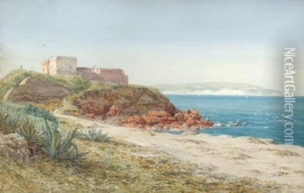 Fort De L'eau, Bay Of Algiers Oil Painting - Arthur Ditchfield