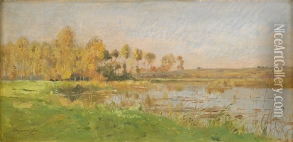 Vid Flodbadden Oil Painting - Edmond Charles Joseph Yon