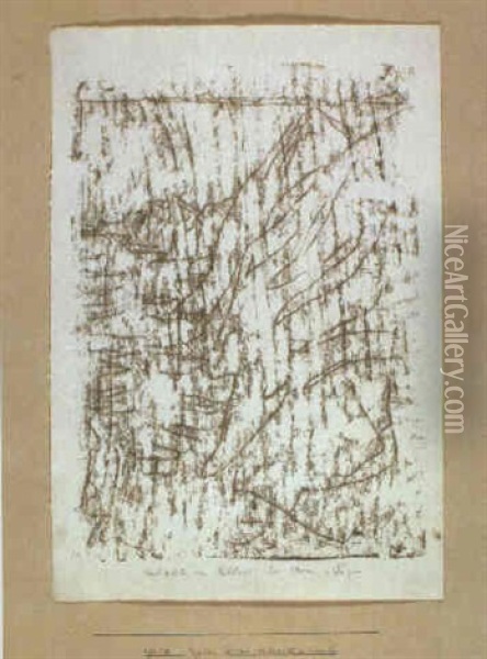 Tagebuch Port Cros: Die Steilkuste Bei Sturm Und Regen Oil Painting - Paul Klee